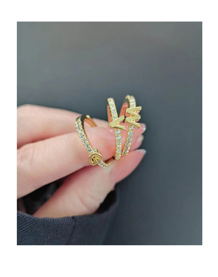 💍 Spell It in Style – S925 Sterling Silver Letter Ring - Daily Cozy Closet