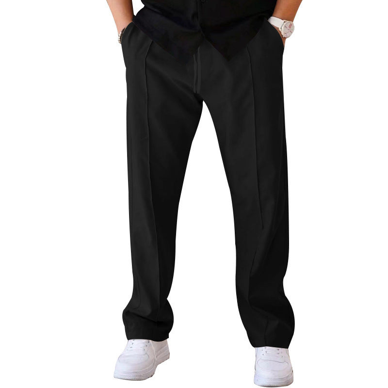👖 Easygoing & On-Trend – Men's Loose Fit Trousers with Drawstring - Daily Cozy Closet
