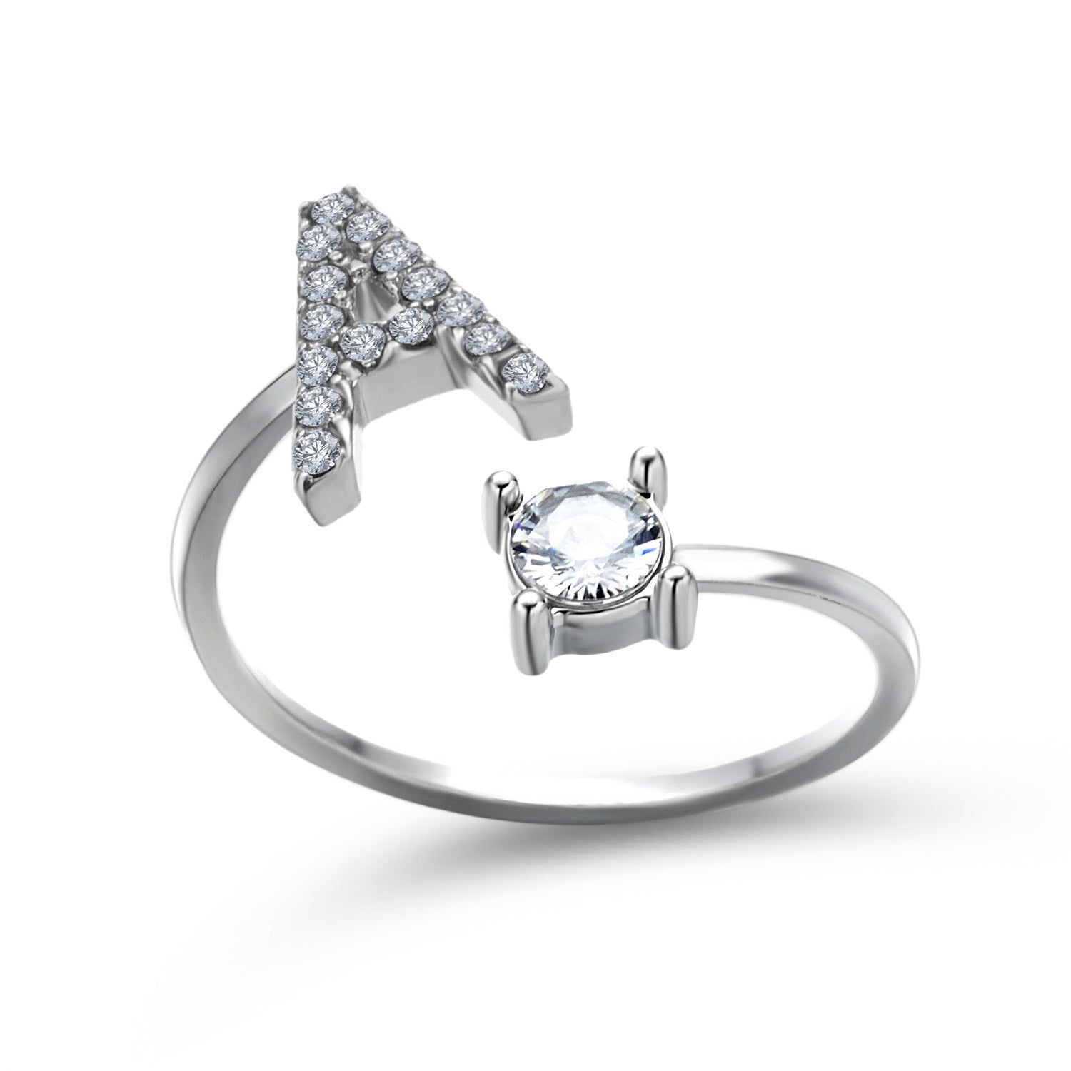 New Design Adjustable 26 Initial Letter Ring Fashion Jewelry For Women Simple Elegant Jewelry - Daily Cozy Closet