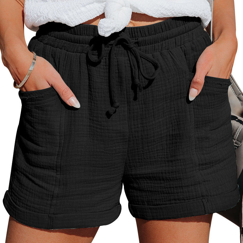 🌿 Women’s High-Waisted Wide Leg Cotton Shorts – Casual, Comfy & Stylish! - Daily Cozy Closet