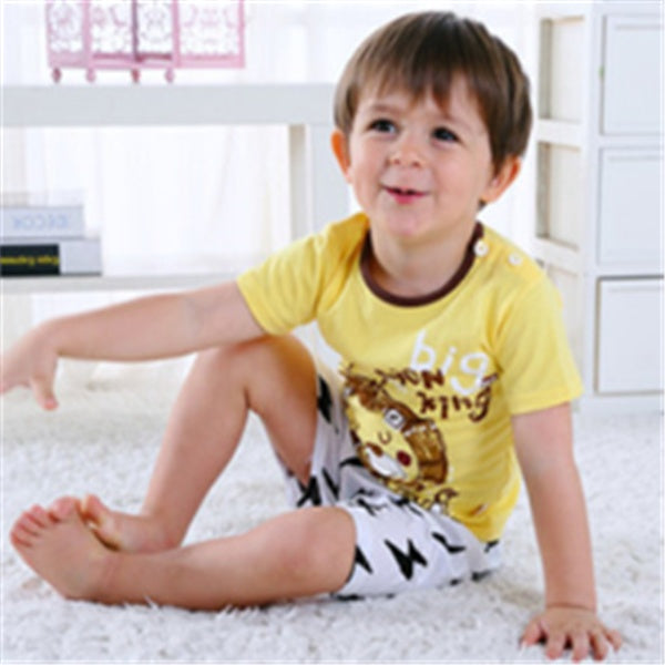 Cartoon Clothing Baby Boy Summer Clothes T-shirt Baby Girl Casual Clothing Sets - Daily Cozy Closet