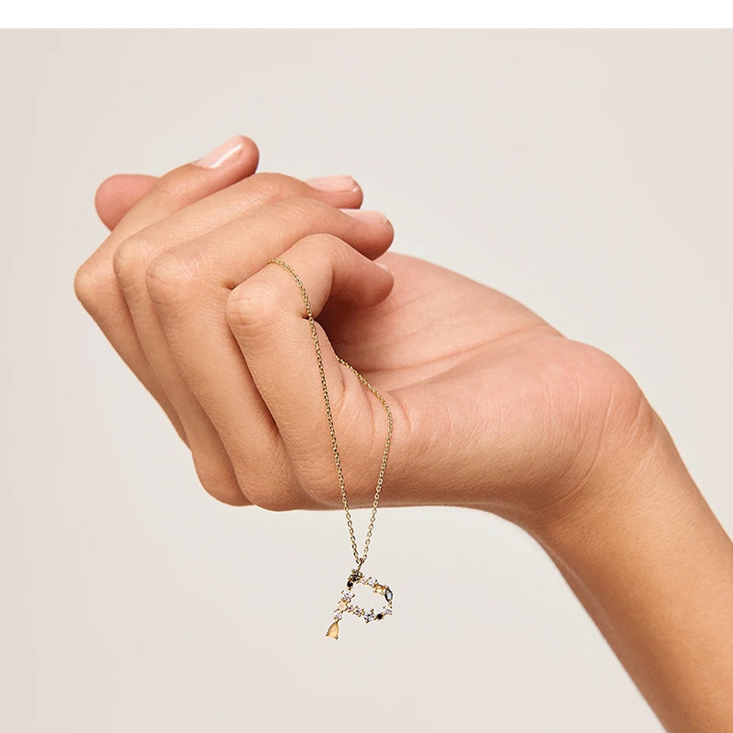 ✨ Shine Bright, Spell It Out – Colorful Crystal Letter Necklace in 925 Silver - Daily Cozy Closet