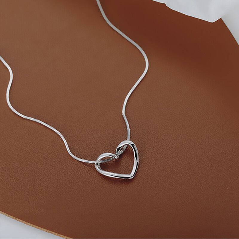 💖 Simply Elegant – S925 Sterling Silver Heart Necklace - Daily Cozy Closet