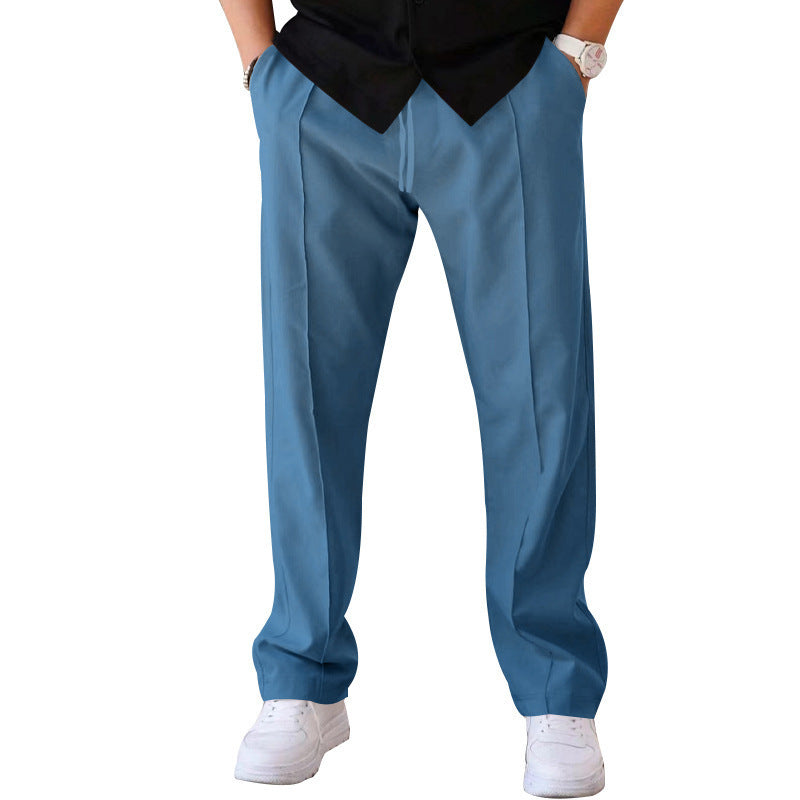 👖 Easygoing & On-Trend – Men's Loose Fit Trousers with Drawstring - Daily Cozy Closet
