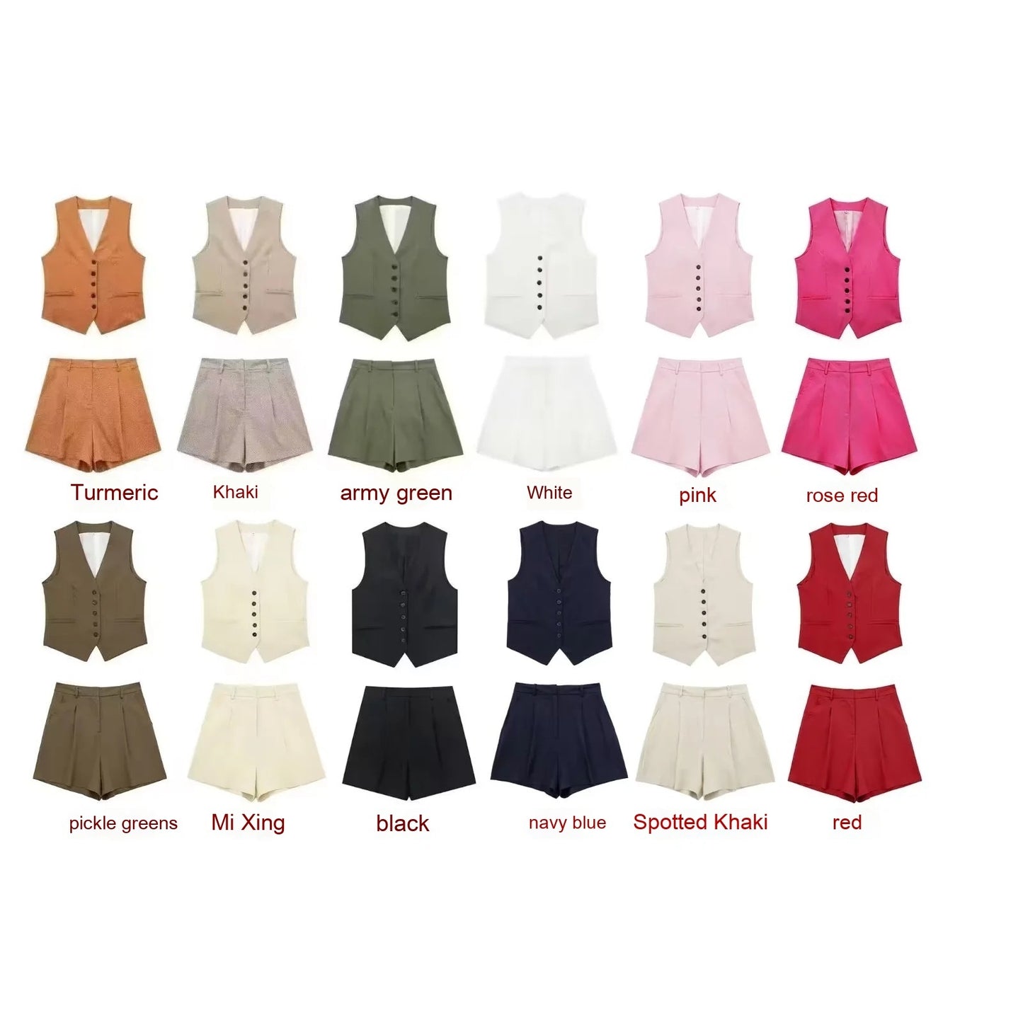 🌿 Summer-Ready – Women’s Linen Blend Sleeveless Top & Shorts Set - Daily Cozy Closet