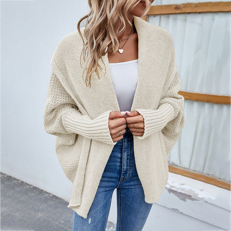 🍁 Effortless Layers – Women’s Loose Knit Cardigan - Daily Cozy Closet