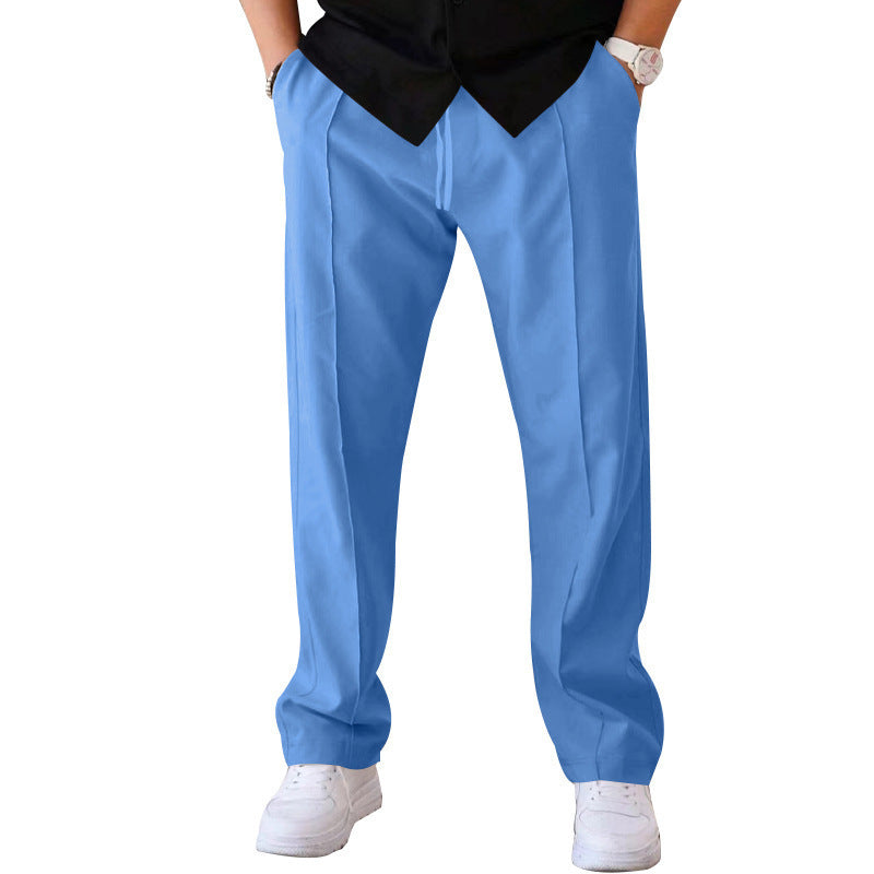 👖 Easygoing & On-Trend – Men's Loose Fit Trousers with Drawstring - Daily Cozy Closet