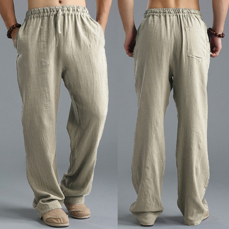 ๐ Effortless Comfort in Motion โ Menโs Loose Fit Breathable Linen Pants - Daily Cozy Closet
