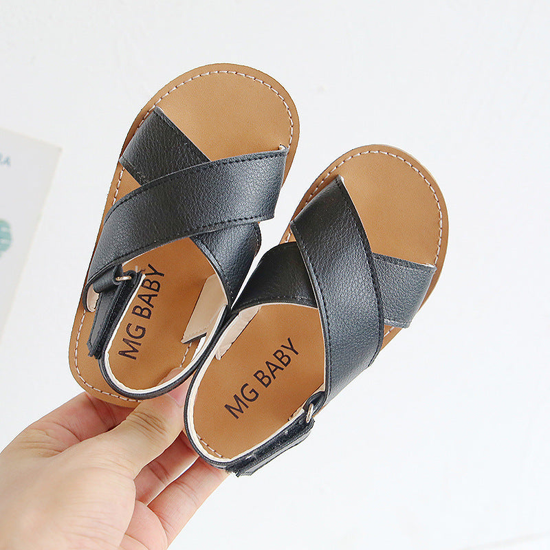 🩴 Easy Steps & All-Day Play – Kids’ Cross-Slip Beach Sandals - Daily Cozy Closet