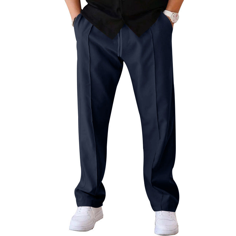 👖 Easygoing & On-Trend – Men's Loose Fit Trousers with Drawstring - Daily Cozy Closet