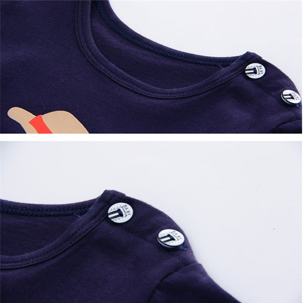 Cartoon Clothing Baby Boy Summer Clothes T-shirt Baby Girl Casual Clothing Sets - Daily Cozy Closet