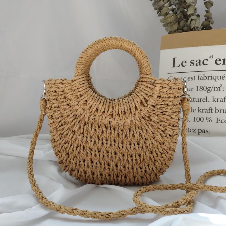 π Women's Hand Carry Straw Bag - Daily Cozy Closet