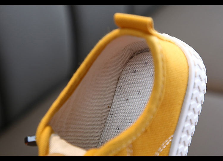 👟 Colorful Steps – Autumn Canvas Shoes for Kids