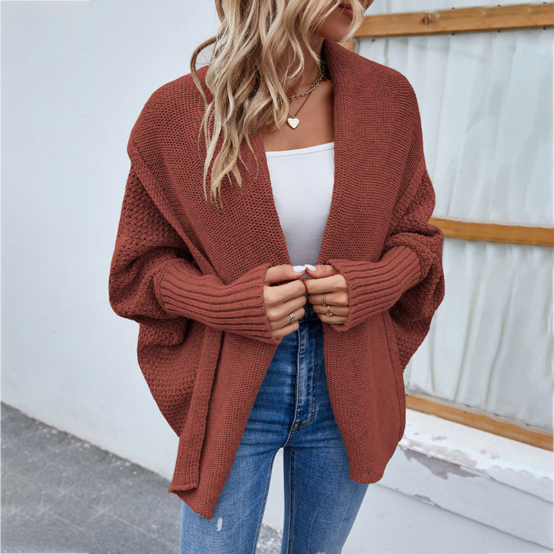 🍁 Effortless Layers – Women’s Loose Knit Cardigan - Daily Cozy Closet