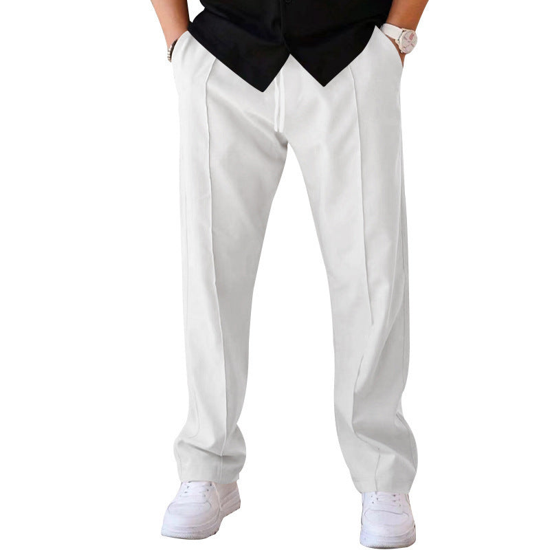 👖 Easygoing & On-Trend – Men's Loose Fit Trousers with Drawstring - Daily Cozy Closet