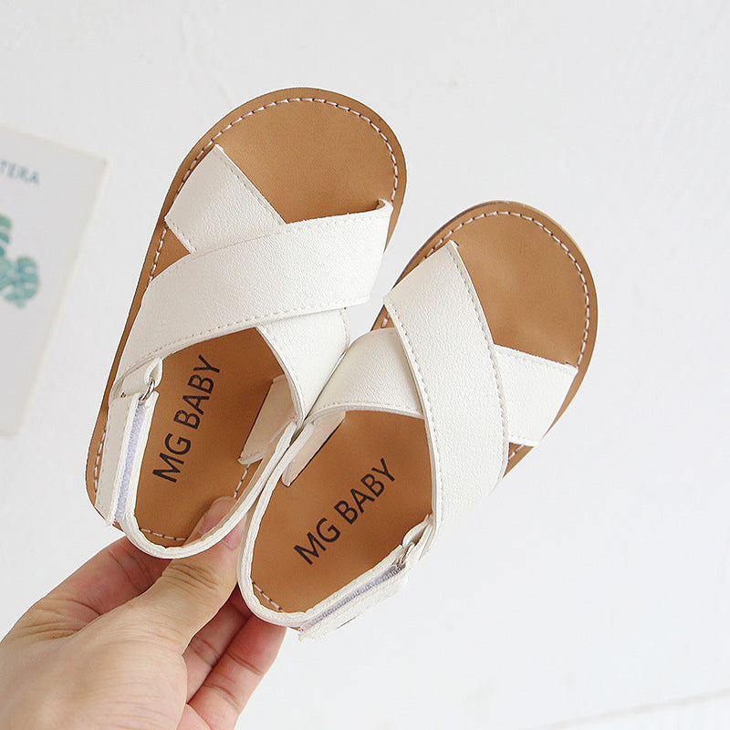 🩴 Easy Steps & All-Day Play – Kids’ Cross-Slip Beach Sandals - Daily Cozy Closet