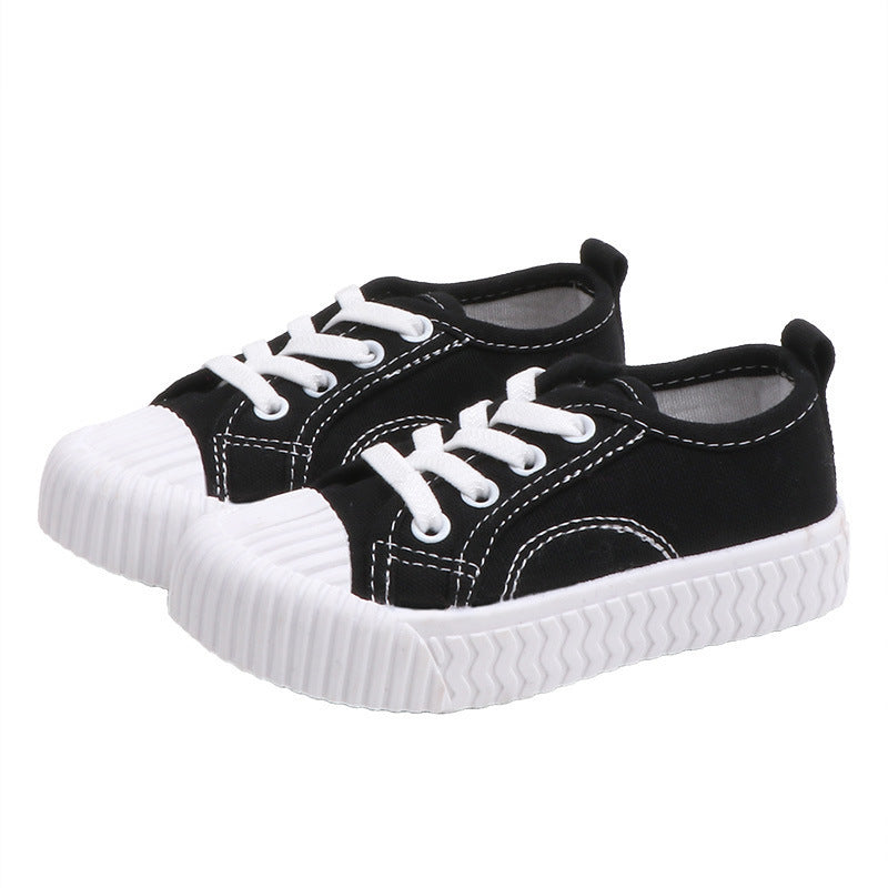 👟 Colorful Steps – Autumn Canvas Shoes for Kids