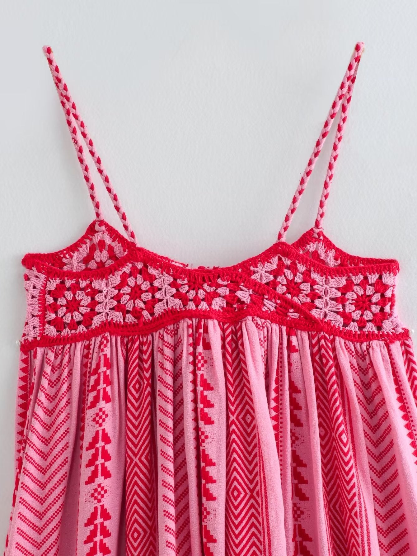 🧶 Boho Chic Vibes – Crochet Knit Spaghetti Strap Long Dress - Daily Cozy Closet