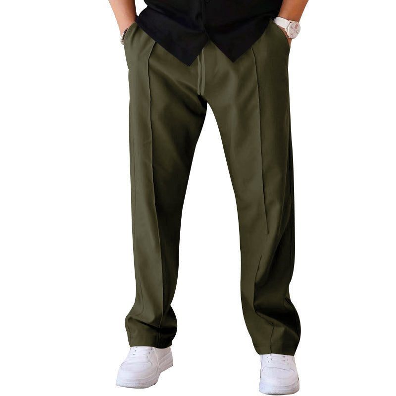 👖 Easygoing & On-Trend – Men's Loose Fit Trousers with Drawstring - Daily Cozy Closet
