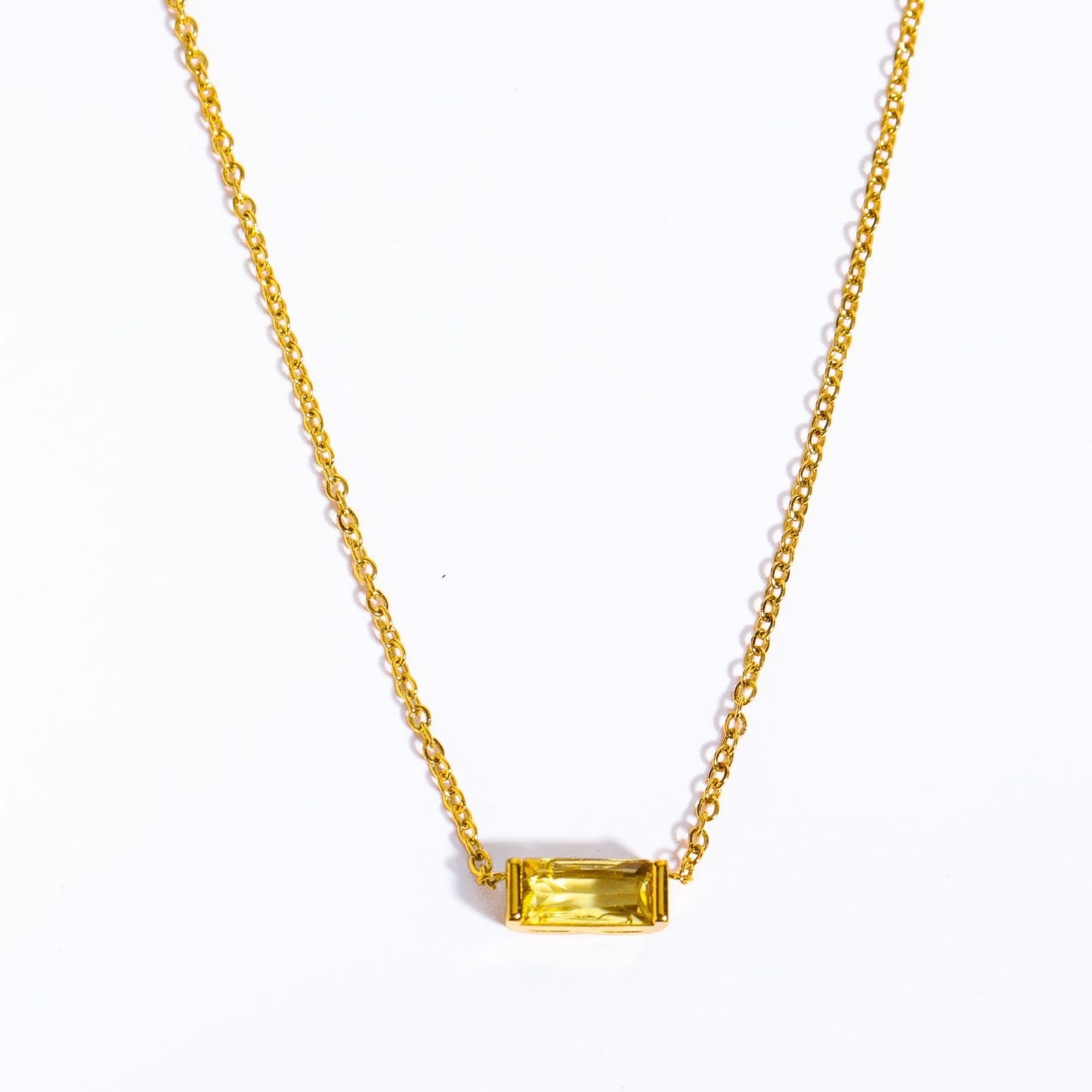 💎 925 Sterling Silver Twelve Birthstone Square Clavicle Chain Women's Simple - Daily Cozy Closet