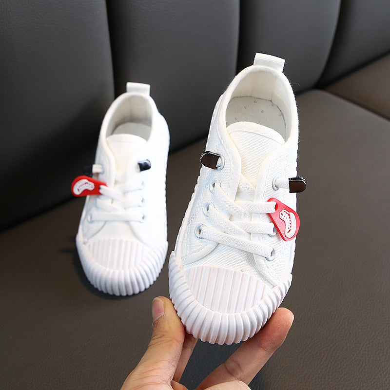 👟 Colorful Steps – Autumn Canvas Shoes for Kids