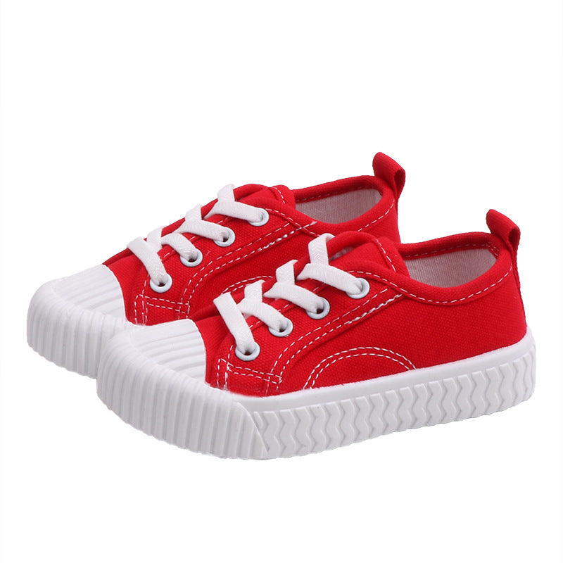 👟 Colorful Steps – Autumn Canvas Shoes for Kids