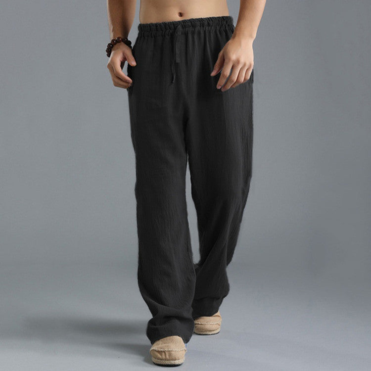 ๐ Effortless Comfort in Motion โ Menโs Loose Fit Breathable Linen Pants - Daily Cozy Closet