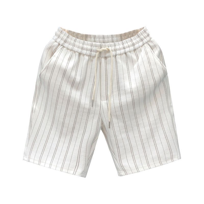 🩳 Easygoing Style, Everyday Comfort – Men’s Striped Casual Fleece-Lined Shorts - Daily Cozy Closet