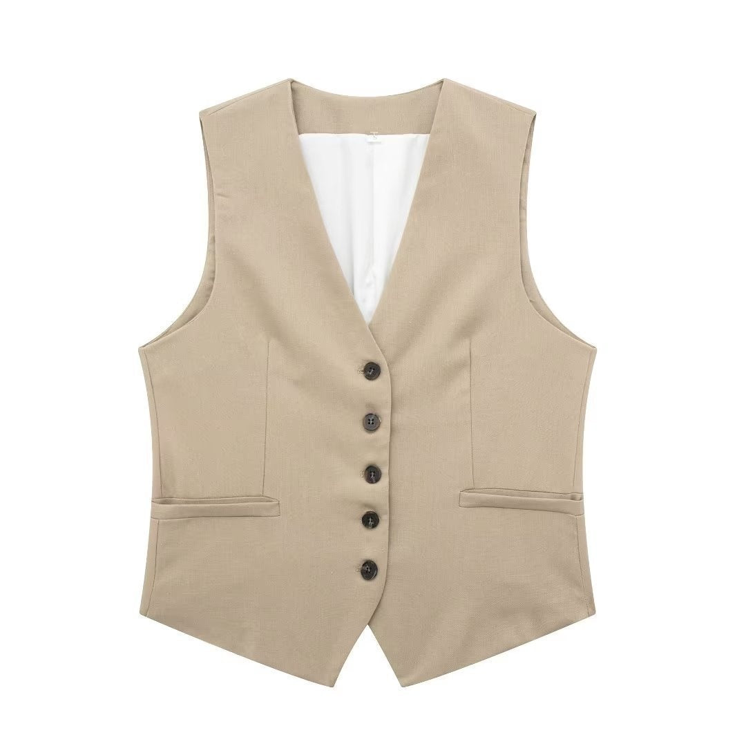 🌿 Summer-Ready – Women’s Linen Blend Sleeveless Top & Shorts Set - Daily Cozy Closet