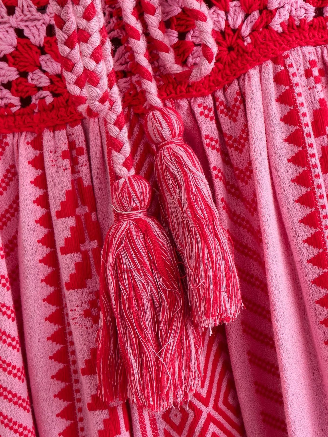 🧶 Boho Chic Vibes – Crochet Knit Spaghetti Strap Long Dress - Daily Cozy Closet