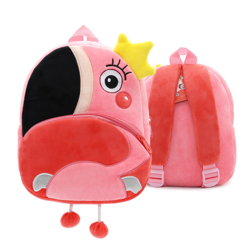 Cute Plush Backpacks Kindergarten Cartoon School Bags Children Animal Toys Bag - Daily Cozy Closet