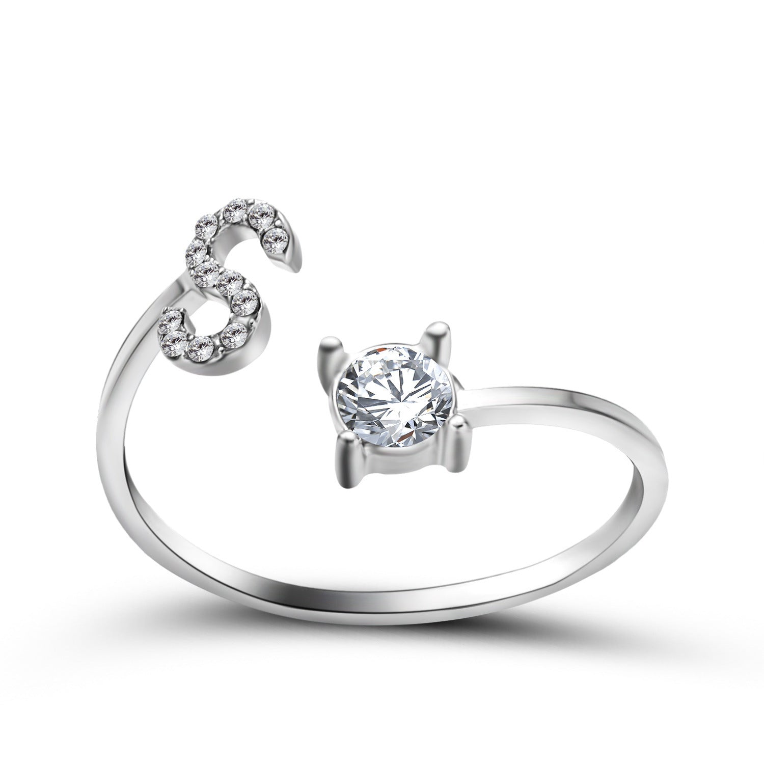 New Design Adjustable 26 Initial Letter Ring Fashion Jewelry For Women Simple Elegant Jewelry - Daily Cozy Closet