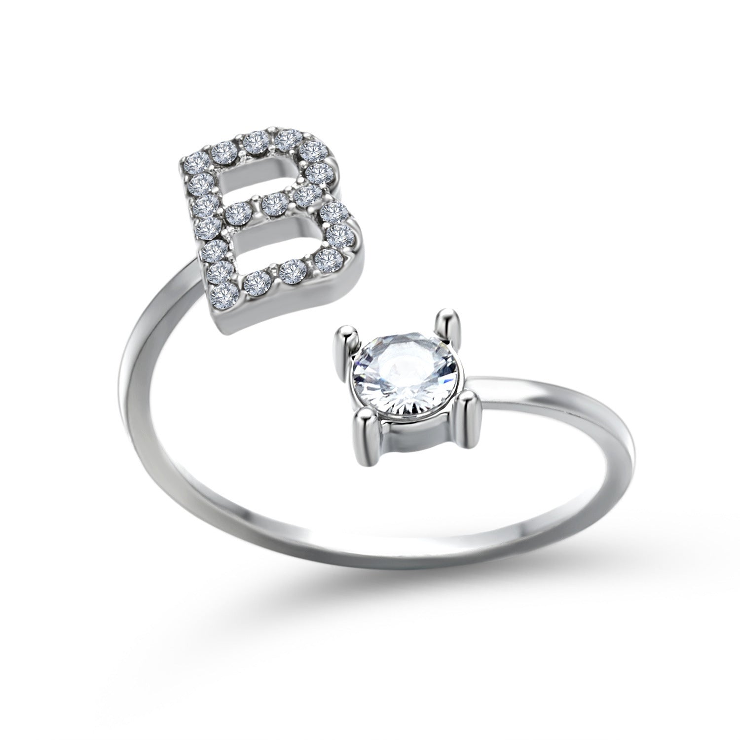 New Design Adjustable 26 Initial Letter Ring Fashion Jewelry For Women Simple Elegant Jewelry - Daily Cozy Closet