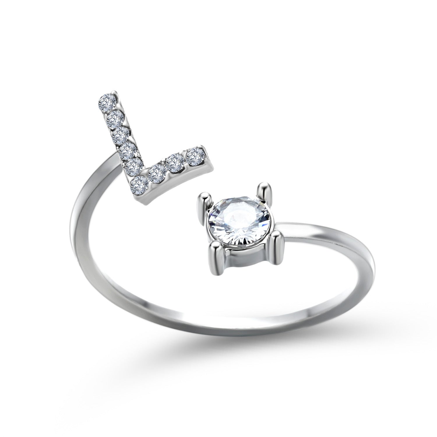 New Design Adjustable 26 Initial Letter Ring Fashion Jewelry For Women Simple Elegant Jewelry - Daily Cozy Closet