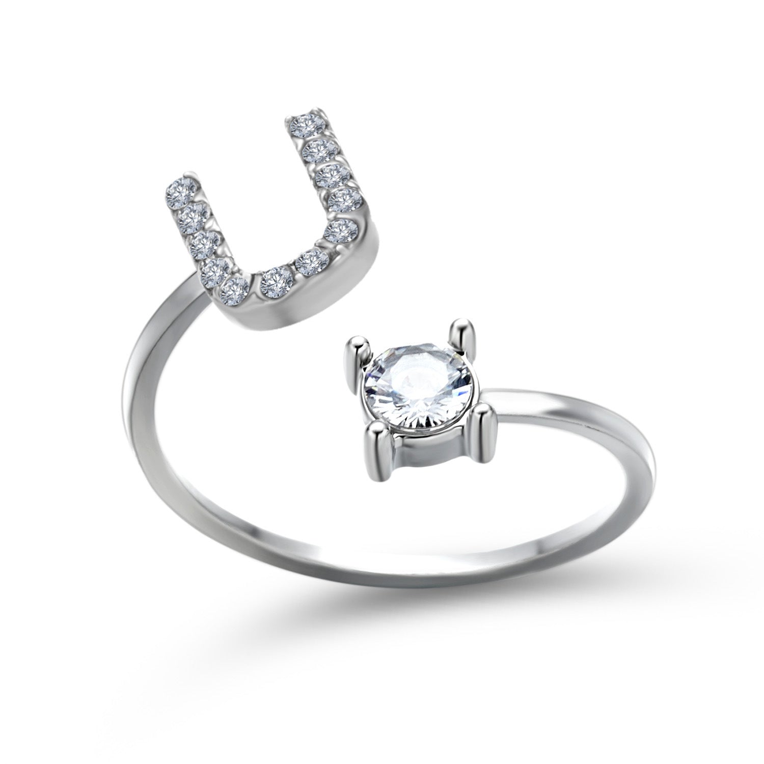 New Design Adjustable 26 Initial Letter Ring Fashion Jewelry For Women Simple Elegant Jewelry - Daily Cozy Closet