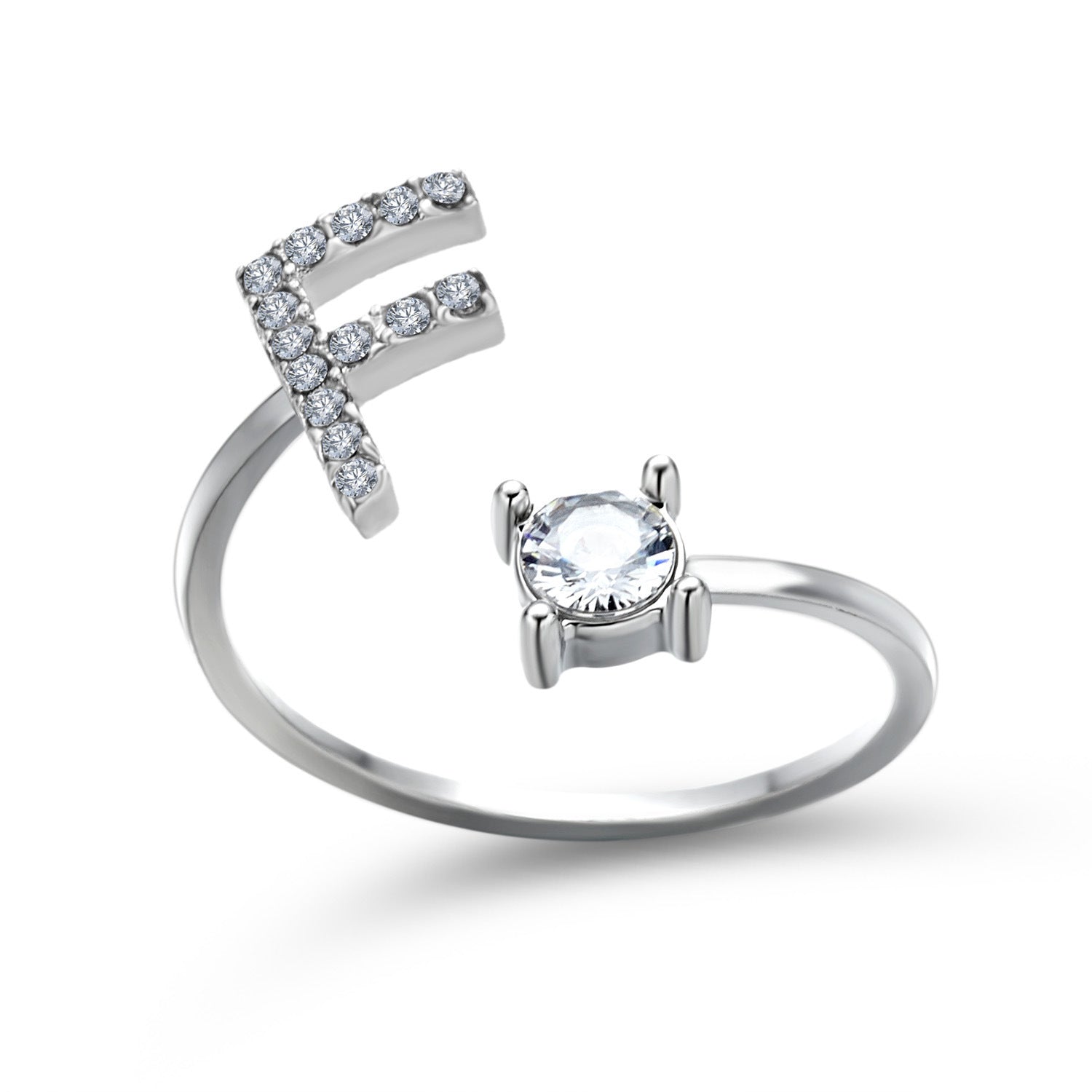 New Design Adjustable 26 Initial Letter Ring Fashion Jewelry For Women Simple Elegant Jewelry - Daily Cozy Closet