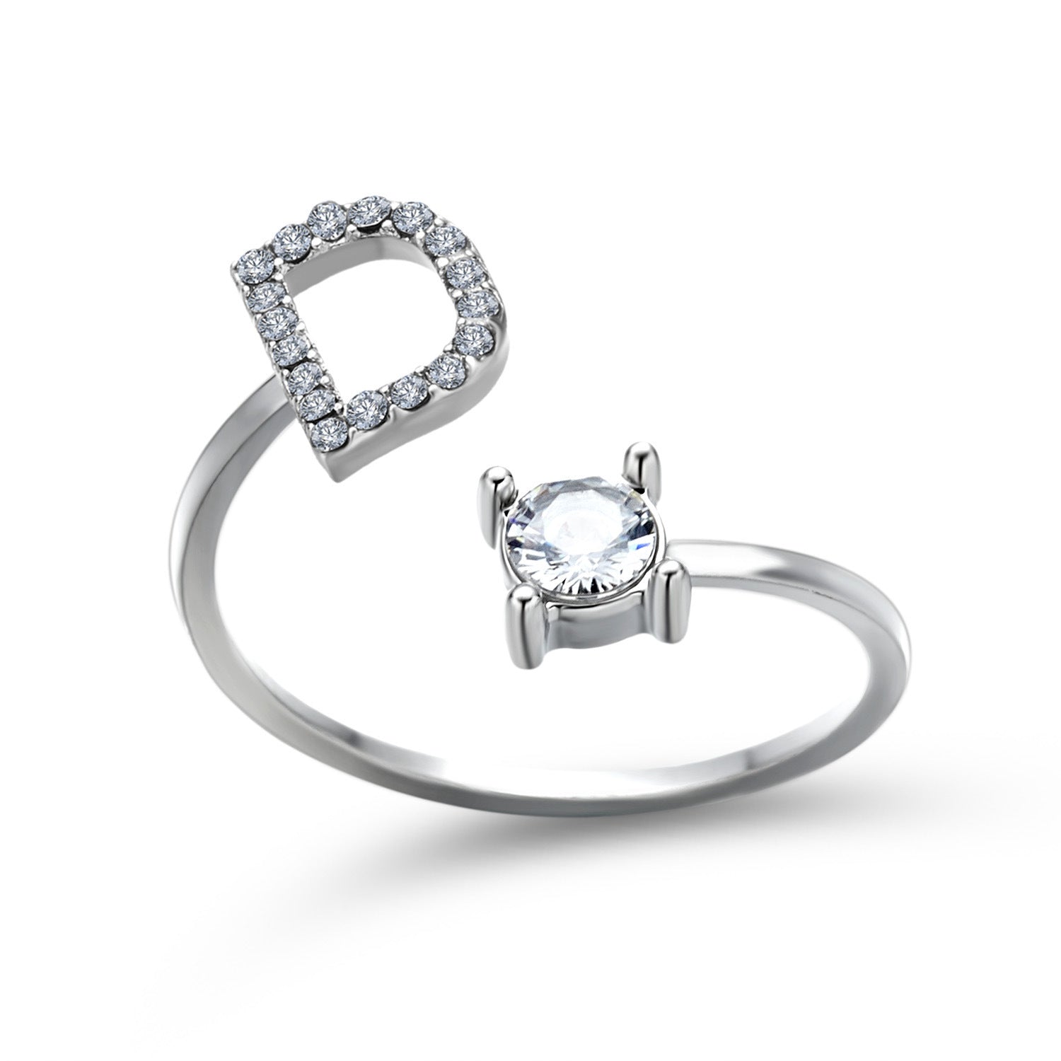 New Design Adjustable 26 Initial Letter Ring Fashion Jewelry For Women Simple Elegant Jewelry - Daily Cozy Closet