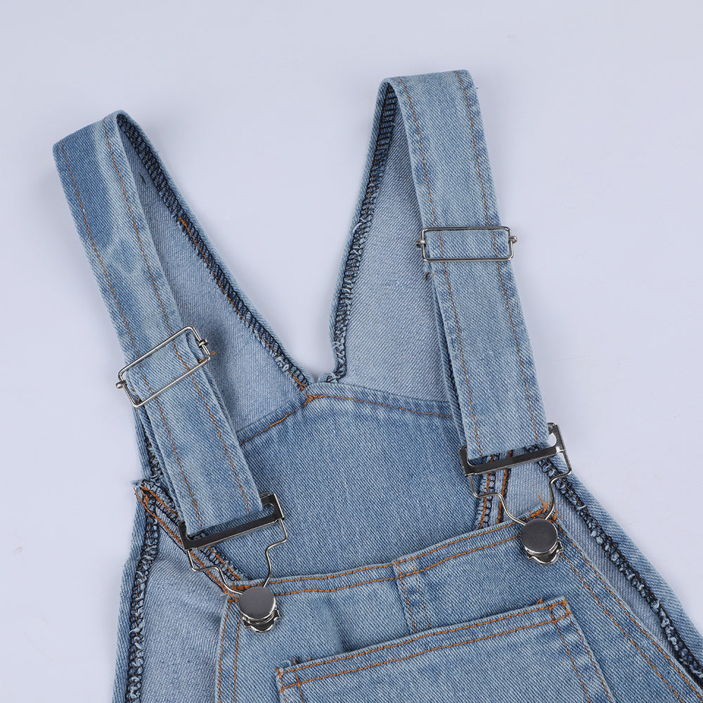👖 Laid-Back & Lovely – Women’s Blue Denim Strap Overalls - Daily Cozy Closet