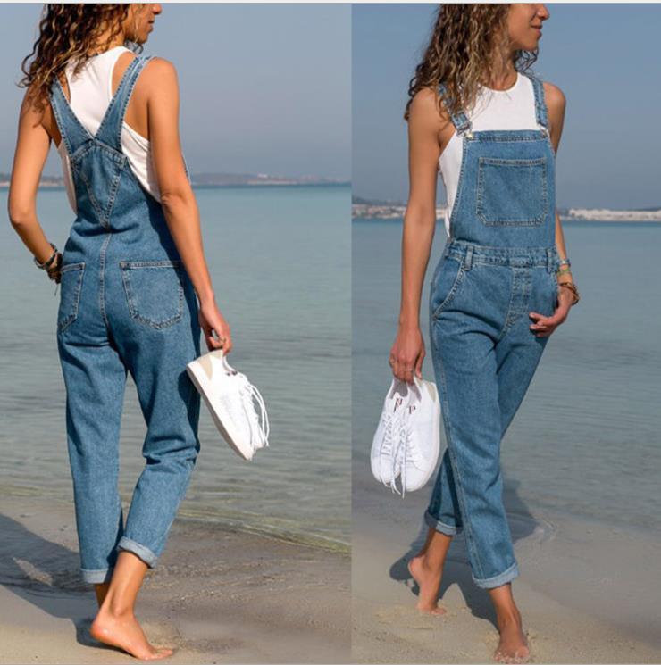 👖 Laid-Back & Lovely – Women’s Blue Denim Strap Overalls - Daily Cozy Closet