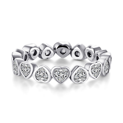 💎 Shine from the Heart – S925 Sterling Silver Full Diamond Heart-Shaped Ring - Daily Cozy Closet