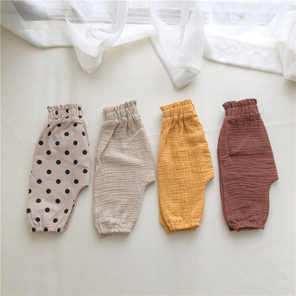 🧸 Soft, Roomy & Baby-Approved – Cotton-Linen Pants - Daily Cozy Closet