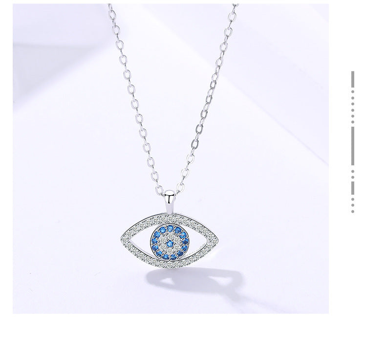 🧿 S925 Sterling Silver Jewelry - Atmospheric Demon Eye Necklace - Daily Cozy Closet