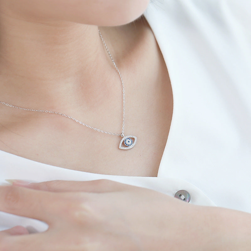 🧿 S925 Sterling Silver Jewelry - Atmospheric Demon Eye Necklace - Daily Cozy Closet