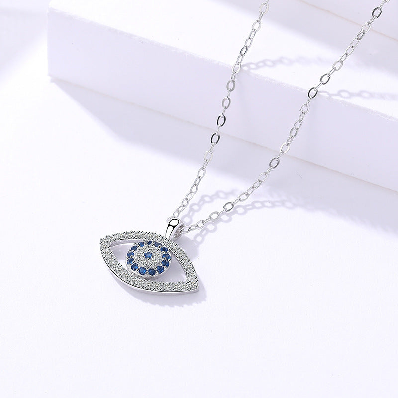 🧿 S925 Sterling Silver Jewelry - Atmospheric Demon Eye Necklace - Daily Cozy Closet