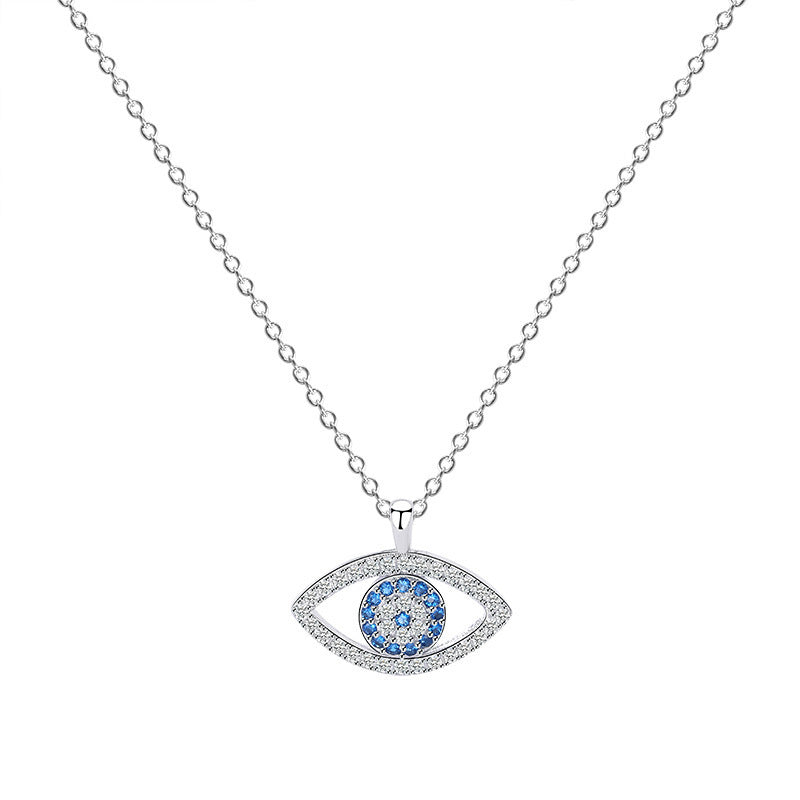 🧿 S925 Sterling Silver Jewelry - Atmospheric Demon Eye Necklace - Daily Cozy Closet