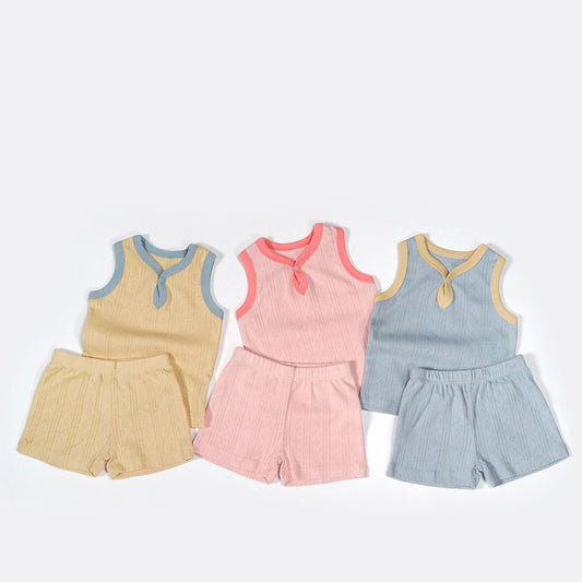 🧸 Toddler Cotton Vest Suit – Soft, Comfy & Perfect for Playtime! - Daily Cozy Closet