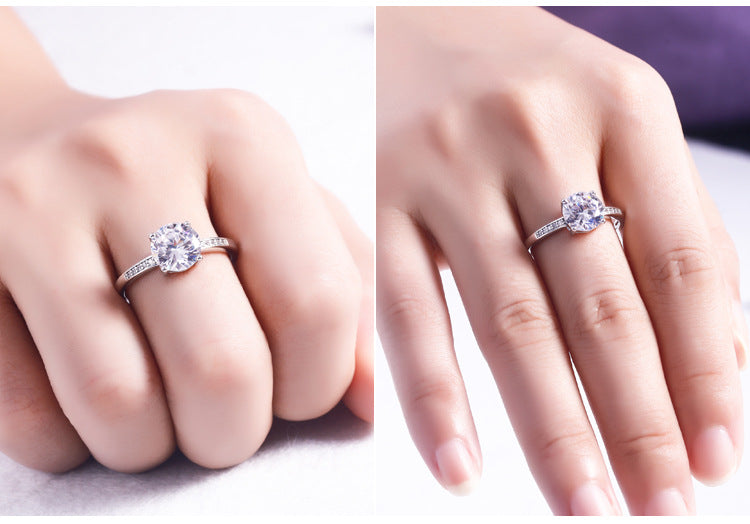 💍 Engagement Ring 925 Sterling Silver - Daily Cozy Closet