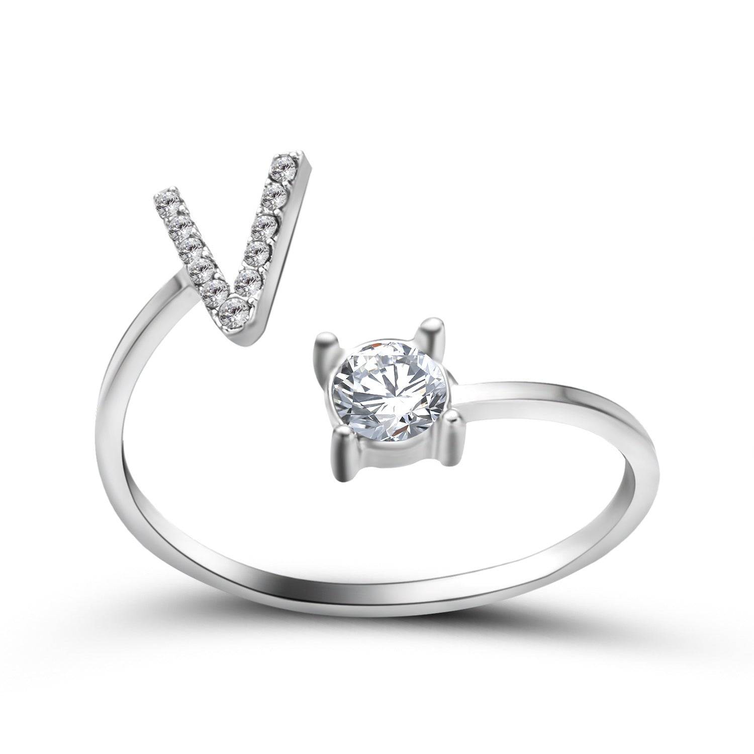 New Design Adjustable 26 Initial Letter Ring Fashion Jewelry For Women Simple Elegant Jewelry - Daily Cozy Closet