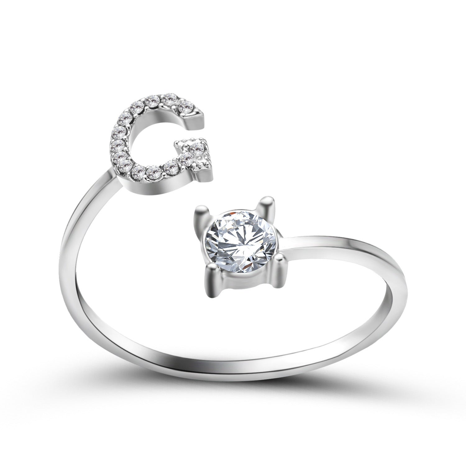 New Design Adjustable 26 Initial Letter Ring Fashion Jewelry For Women Simple Elegant Jewelry - Daily Cozy Closet