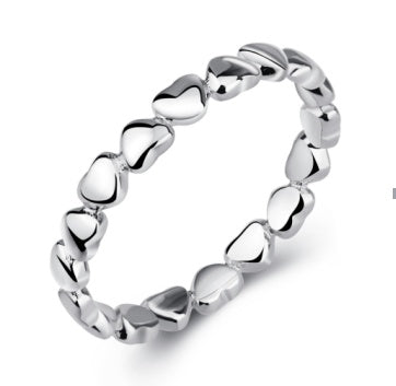 💖 925 Sterling Silver Heart Ring - Daily Cozy Closet